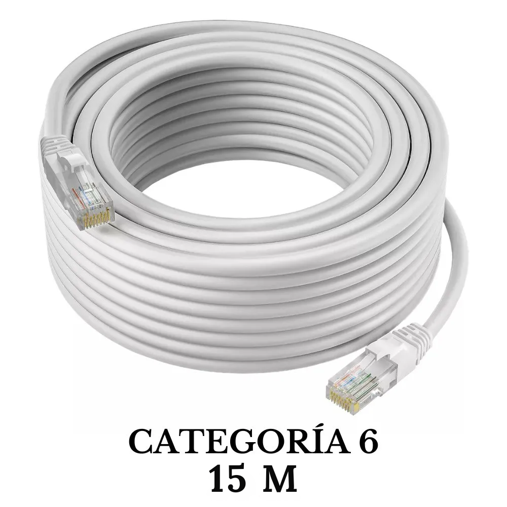 Cable Lan De Internet Cat6e 15 m